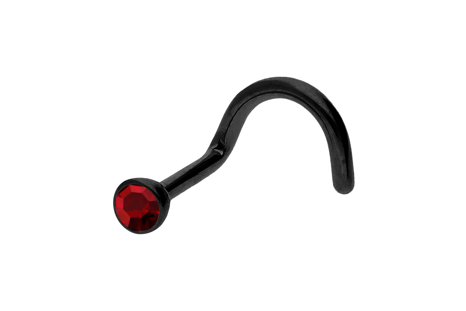 Chirurgenstahl Nasenstecker Spirale KRISTALL ++SALE++